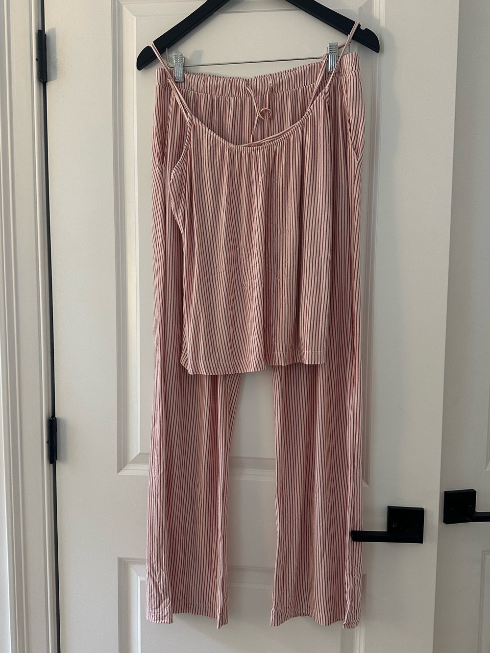 Eberjey Gisele Striped Cami & PJ Pant Set | Red Stripe | Size: M